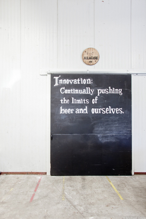 Allagash Barrel Room Door