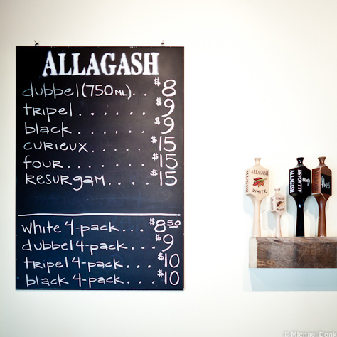 Allagash Bottle List