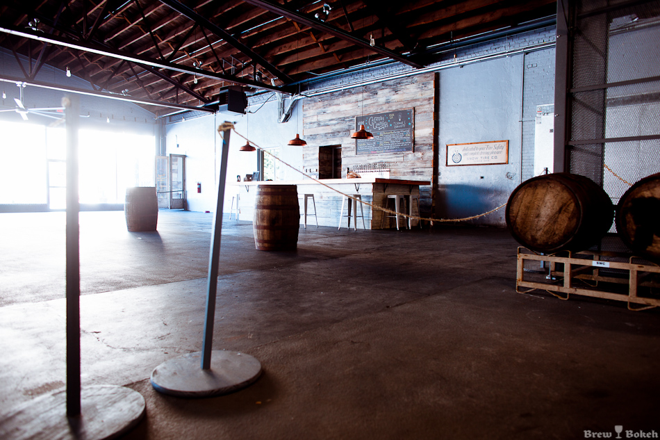 Looking Out To The Creature Comforts Taproom From The Brewery