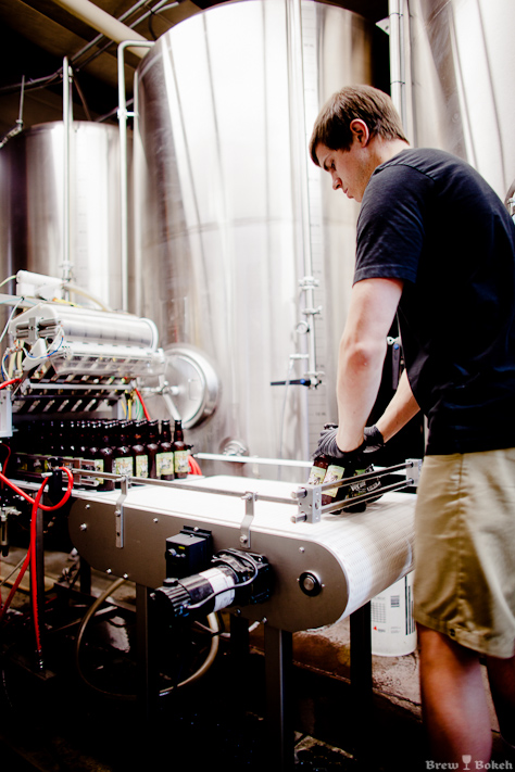 Kevin Peters Pulling Vieille Off The Bottling Line