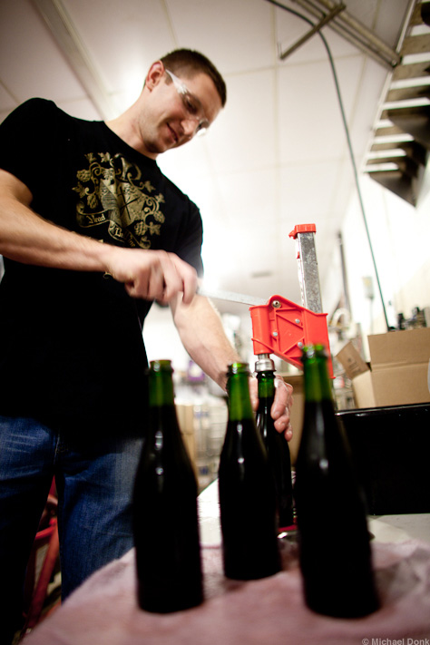 Kuhnhenn Blueberry Eisbock Bottle Capping