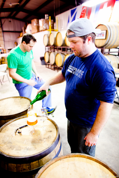 Sampling Wort After Adding Hibiscus