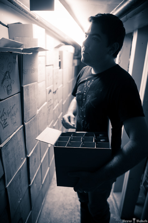 Pulling Bottles From The Cellar
