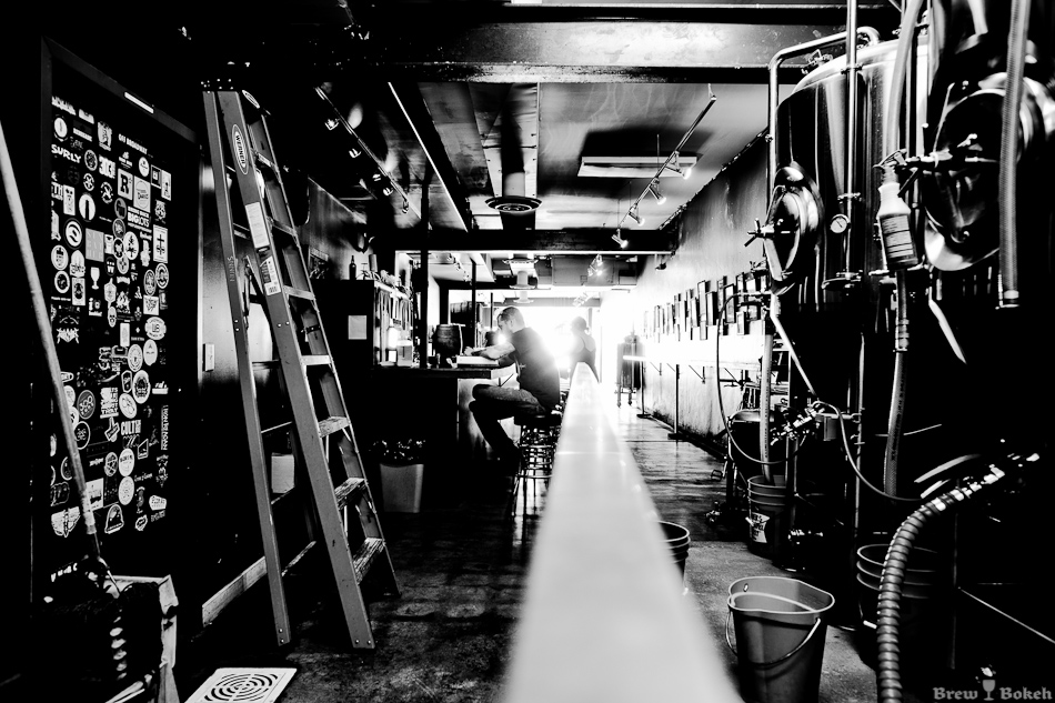 TRVE Taproom From Brew Area